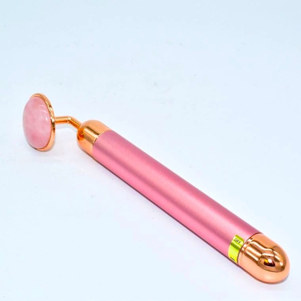 ROSE QUARTZ VIBRATING FACIAL MASSAGER